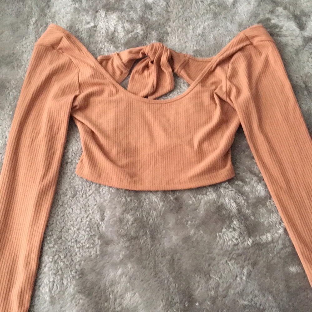 Cropped Peached Shirt